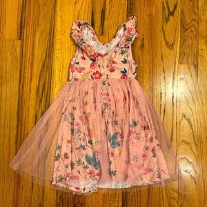 Deux Par Deux Floral Dress 3T